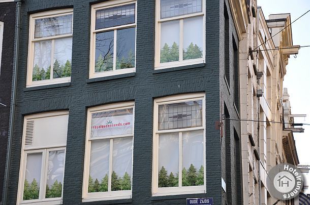 Cannabis decoration in Amsterdam